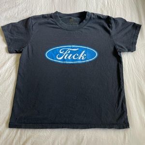 brandy melville ford f*ck t-shirt